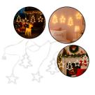 Cascata Led Com Estrelas E Árvore De Natal