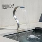 Cascata Naja Slim Inox Full Base Reta Engate Soft 70 X 8Cm