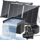 Cascata para lago POPOSOAP P510X com bomba solar de 100 W e 1200 GPH Cascata para lago POPOSOAP P510X com bomba solar de 100 W e 1200 GPH