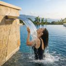Cascata Piscina Wave Parede Inox 304 60x40cm Entrada 50mm
