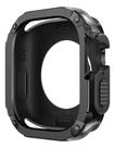 Case Capa Anti Choque Dupla Compativel Com Iwatch Ultra 1 E 2 49mm- Preto