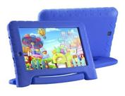 Case Capa Anti Queda com Alca Emborrachada Azul Tablet Multilaser M7 3g, M7 4G, M7s Plus + Película