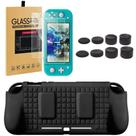 Case Capa Tpu Nintendo Switch Lite+ Pelicula Vidro+ 4 Grips Case Capa Tpu Nintendo Switch Lite+ Pelicula Vidro+ 4 Grips