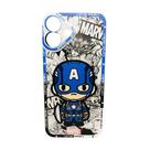 Case Capinha Capitão America Marvel Celular iPhone 16 Plus
