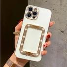 Case Capinha Para iPhone Premium Suporte Metálico Strass Brilho Luxo