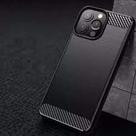 Case Carbon Fiber compatível com iP.-14 - Capa Antichoque Preta - IWILL