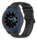 Case Com Coroa+ Película P/ Galaxy Watch 4 Classic 42mm - Azul