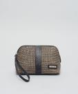 Case Couro Rafia - Palha Preto