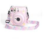 Case Crystal Para Instax Mini 12 Personalizável - Rosa