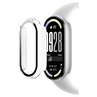 Case de acrílico e tela de vidro para Xiaomi Smart Band 10 Cor da case:Transparente