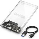 Case Externa Transparente Slim para HD ou SSD 2.5 USB 3.0 Portátil Adaptador SATA Plug Play Case Externa Transparente Slim para HD ou SSD 2.5 USB 3.0 Portátil Adaptador SATA Plug Play