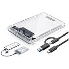 Case Externo Gaveta USB 3.1 Tipo.C para HD 2.5 SSD SATA Suporta Até 10TB Celular PC Notebook