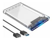 Case Externo Transparente Para HD e SSD 2.5 Polegadas SATA USB 3.0 Super Rápido Plug And Play