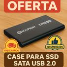 Case Hd Externo 2.5 Sata USB 2.0 para SSD Portátil Compatível com Notebook e PC com Capa Protetora