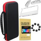 Case Nintendo Switch + Acrilico + Pelicula De Vidro + 4 Grip Case Nintendo Switch + Acrilico + Pelicula De Vidro + 4 Grip