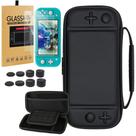 Case Nintendo Switch Lite + Pelicula De Vidro + 4 Grip