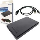 Case para HD Externo SATA II 2.5" Gaveta USB 2.0 em ABS Preto Exbom CGHD-20 ( KIT COM 2 UNIDADES ) Case para HD Externo SATA II 2.5" Gaveta USB 2.0 em ABS Preto Exbom CGHD-20 ( KIT COM 2 UNIDADES )