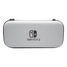 Case Para Switch 2 Prata Resistente Estojo Box Capa Cinza