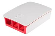 Case plastico p/ raspberry pi 4b - branco/vermelho Case plastico p/ raspberry pi 4b - branco/vermelho