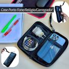 Case Porta Fone/Relógio/Celular/Carregador Cabo Case Porta Objetos Versátil Organizadora Bolsa Mochi