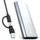 Case SSD M.2 NVMe X-DRIVE USB 3.0 Prata Compatível Até 4TB