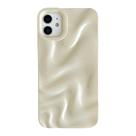 Caseative Capa para iPhone 11 com Padrão Ondas de Água Branco Claro Caseative Capa para iPhone 11 com Padrão Ondas de Água Branco Claro