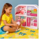 Casinha Boneca Infantil Rosa Conjunto Utensílios Decoração
