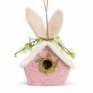 Casinha c/ Orelhas Rosa 12cmx4cmx14cm