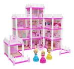 Casinha De Boneca Castelo Da Princesa 240 Peças GGB 60cm