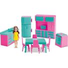 Casinha De Boneca Coleção Judy - Cozinha Completa Com Boneca E Acessórios Casinha De Boneca Coleção Judy - Cozinha Completa Com Boneca E Acessórios