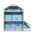 Casinha de Boneca Infantil Princesa 40x38x17 Mdf Madeira Adesivado