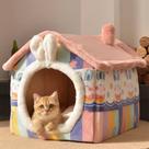 Casinha de gatos peluciada