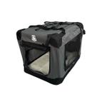 Casinha De Transporte Pet Dobrável Dogfly Carry On 3xg Cinza