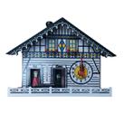 Casinha Do Tempo Com Relógio MDF Previsão Climática Relógio Funcional Estilo Alemão Decorativa