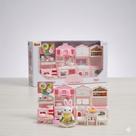 Casinha Feliz Cozinha Modulada com Boneca Infantil - Cenário de Cozinha em Miniatura com Acessórios