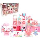 Casinha Feliz Palácio E Parque Tipo Silvania Family Com Casal De Coelhos De Aparência Aveludada Brinquedo Infantil Zoop