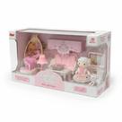 Casinha Feliz Sala de Estar com Ovelhinha e Acessórios Playset Infantil para Presente