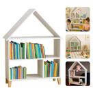 Casinha Infantil Brincar Organizar Prateleira Decoração MDF Branco Casa De Barbie Carrinhos Casinha Infantil Brincar Organizar Prateleira Decoração MDF Branco Casa De Barbie Carrinhos