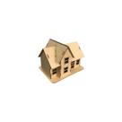 Casinha miniatura 19cm para terrarios mini jardins e decoração mdf 3mm