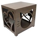 Casinha nicho decorada com tinta gel Gato MDF Seguro Envio Rápido Refúgio Confortável Pet, Montada