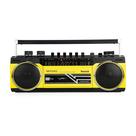 Cassete Boombox Riptunes Retro Bluetooth com USB/SD amarelo