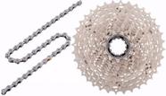 Cassete Shimano Alivio Hg400 9v 11-34 + Corrente Kmc X9
