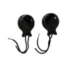 Castanholas Espanholas em ABS Preta Cigana 2 Pares com 9 cm