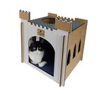 Castelinho Branco London Marinho para cachorro e gato