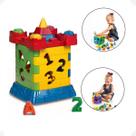 Castelinho de Brinquedo Educativo Para Montar Com Letras e Numeros Desenvolvimento Infantil