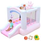Castelo Inflável Bestsun 264x183x180 cm com Escorregador e Basquete