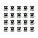 Caster Insert Outwater Industries Double Star Steel de 1 cm quadrados