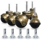 Caster Set MySit 5 Móveis antigos de latão vintage de 5 cm