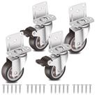 Caster Set Nefish Side Mount, 5 cm, borracha em forma de L, 4 unidades, 270 kg