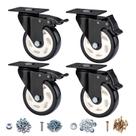 Caster Wheels BOSGEOT Conjunto de 4 polegadas para serviços pesados com freio